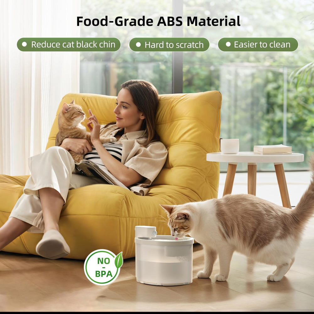 uahpet cat water fountain packaging-ready setup demonstrates quick assembly.