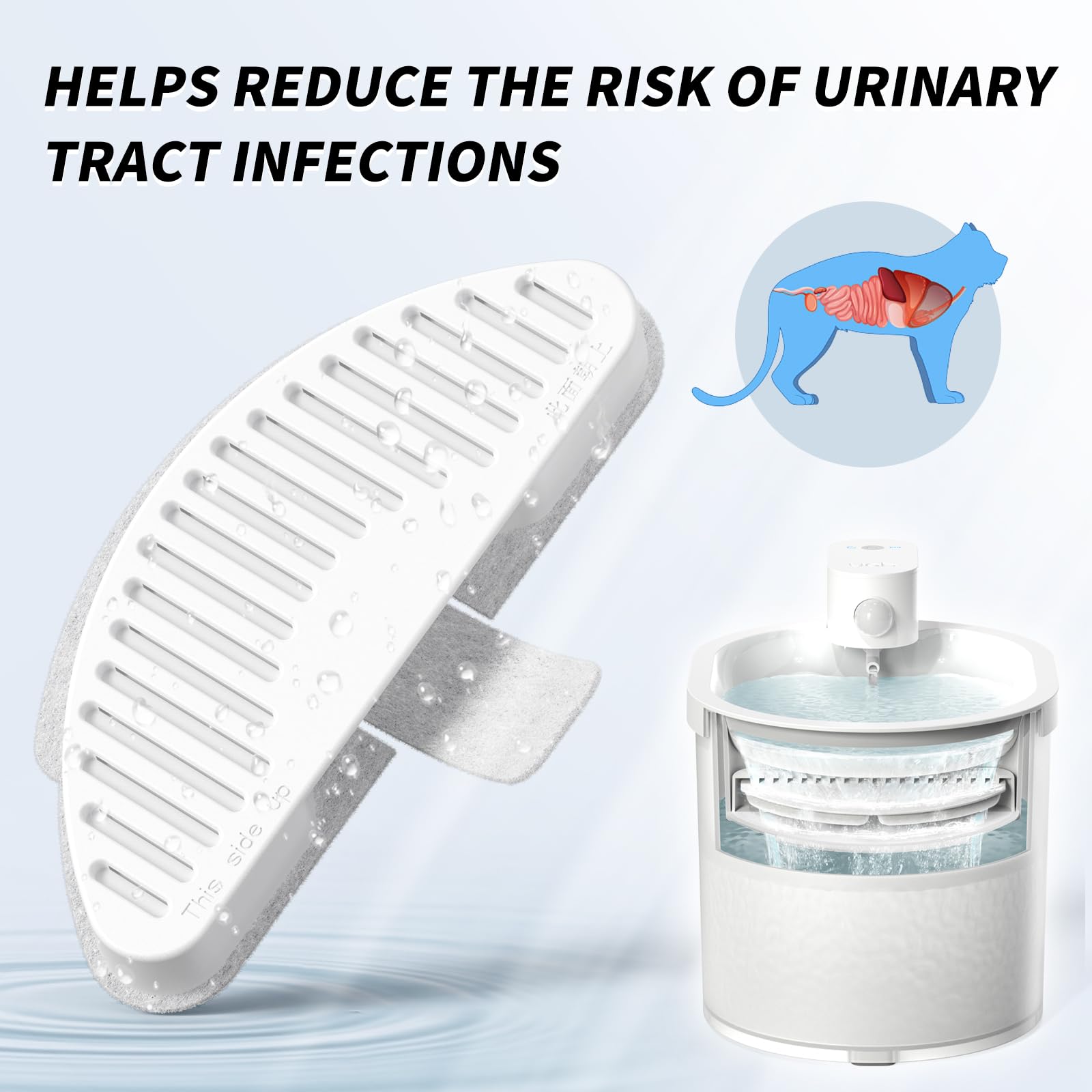 uahpet coconut activated charcoal filter for fresher-tasting water