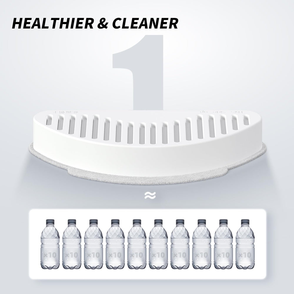 uahpet soak-and-rinse before first use to reduce charcoal dust