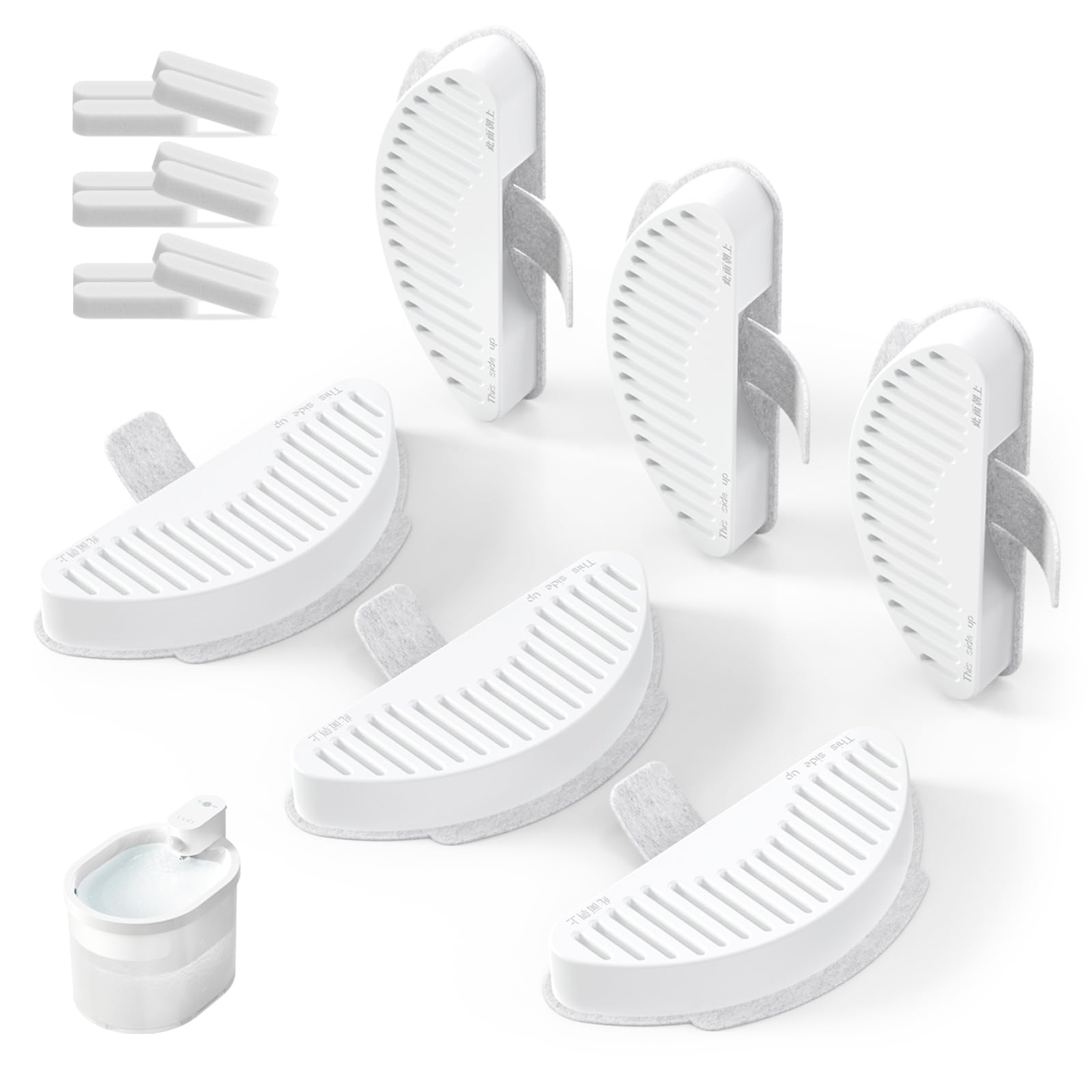 uahpet water fountain filter upgraded 6-pack keeps pets' water clean