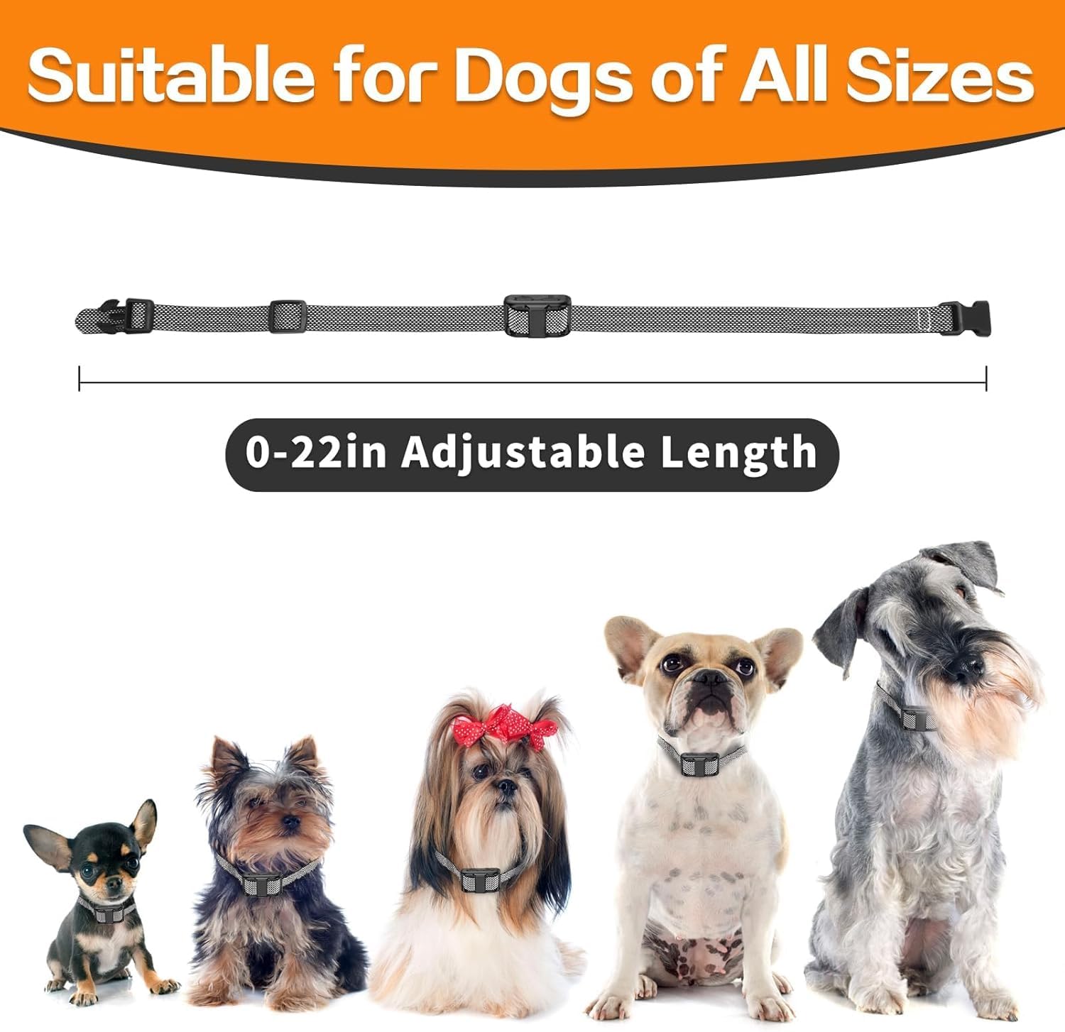 UbaNinva lightweight collar at 1.2 oz keeps your dog comfortable.