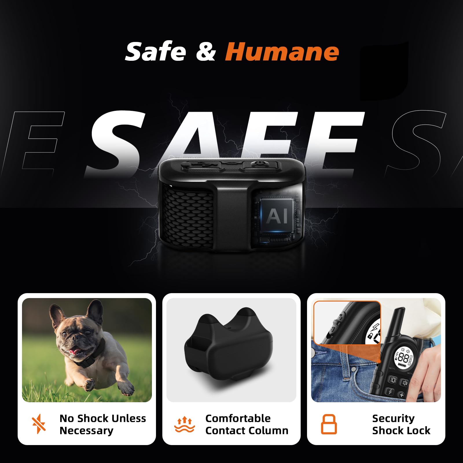 UbaNinva 1300ft range remote helps recalls across yards and parks