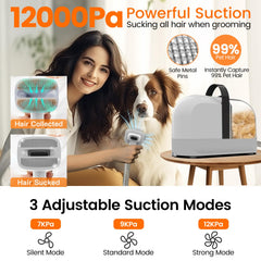 Ubrobo dog grooming vacuum hose extended for in-room grooming reach