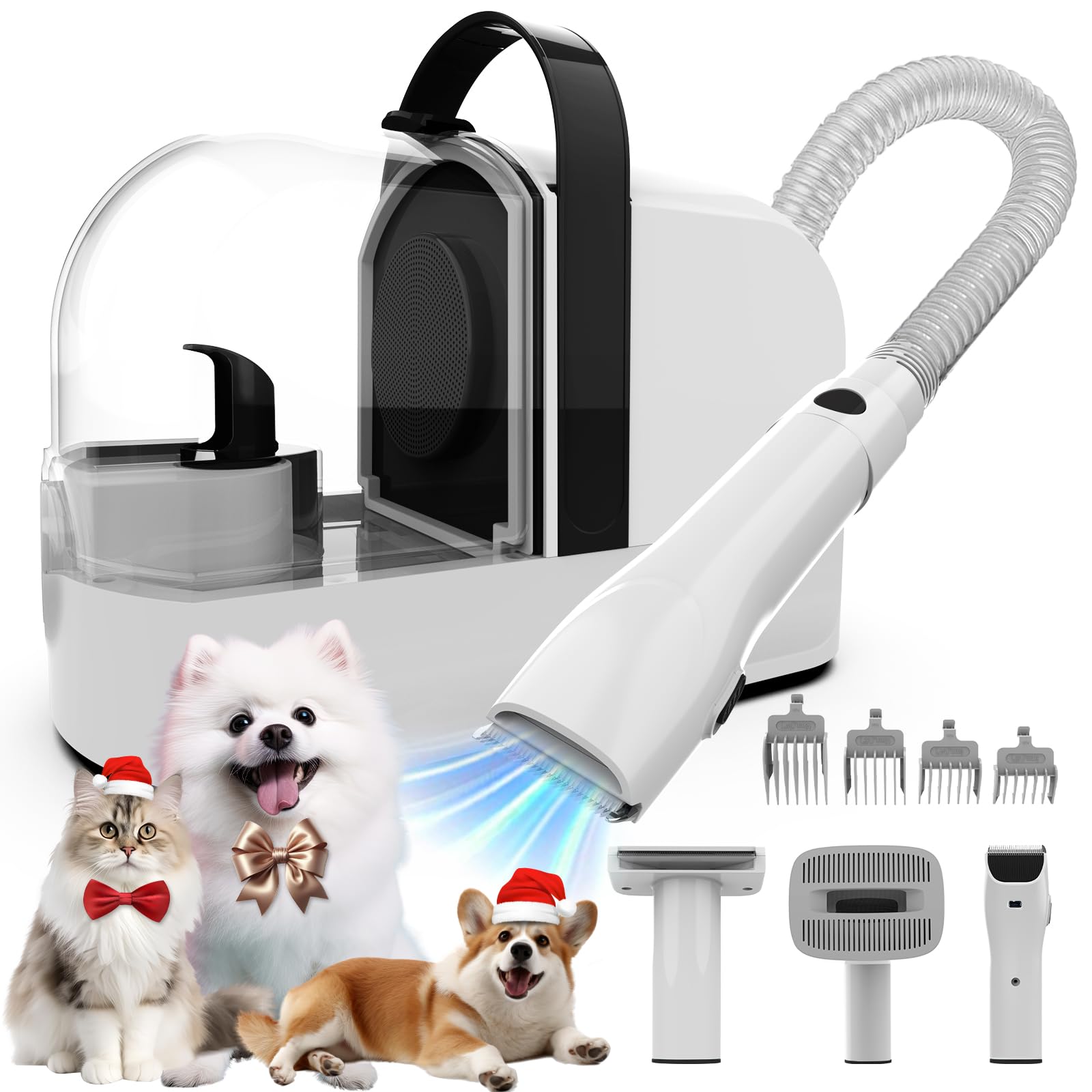 Ubrobo dog grooming vacuum main unit with powerful suction for hair removal