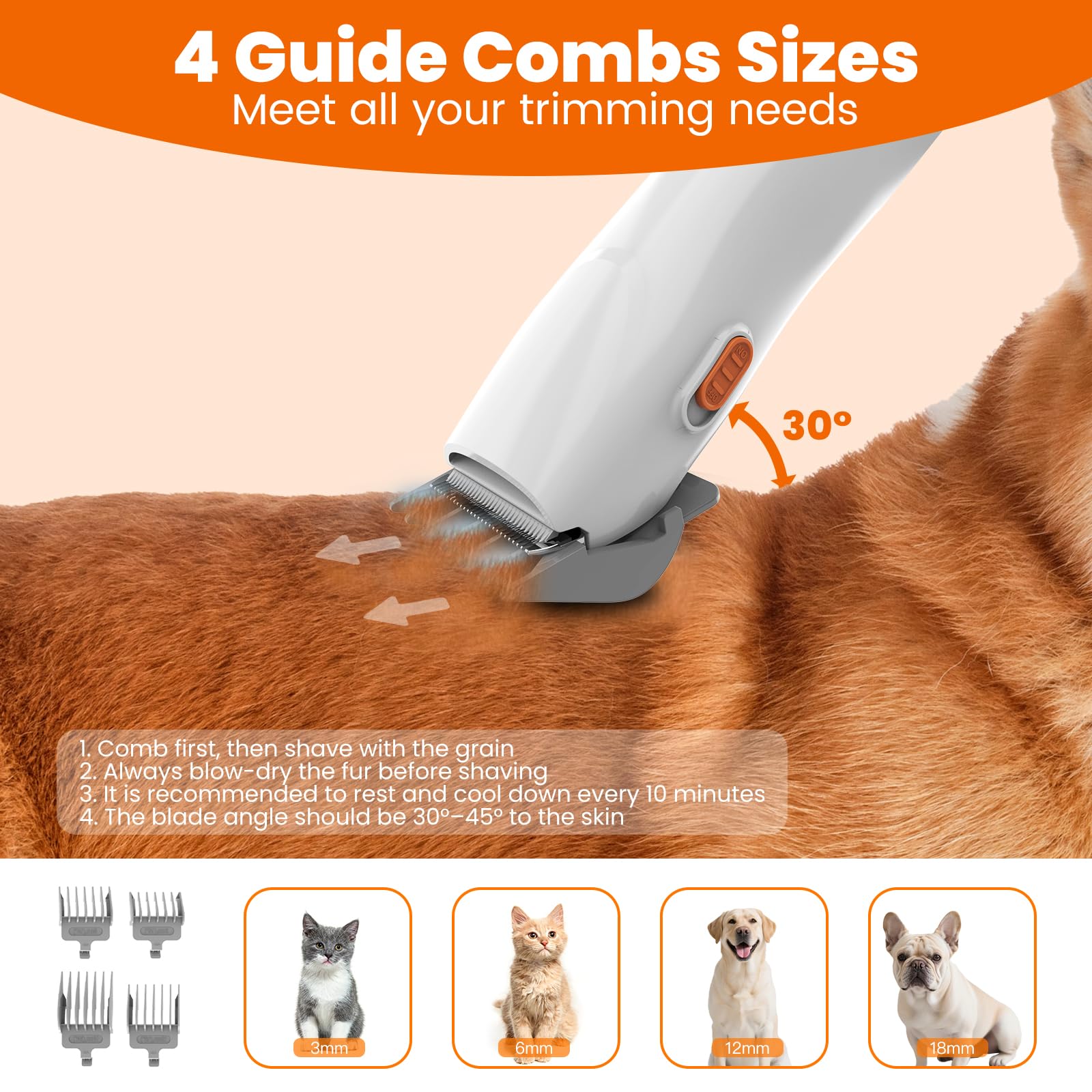 Ubrobo grooming vacuum hose extends reach for home grooming in living room or yard