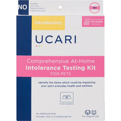 UCARI pet-sensitivity-test-kit-front: at-home screening for potential triggers to inform diet choices