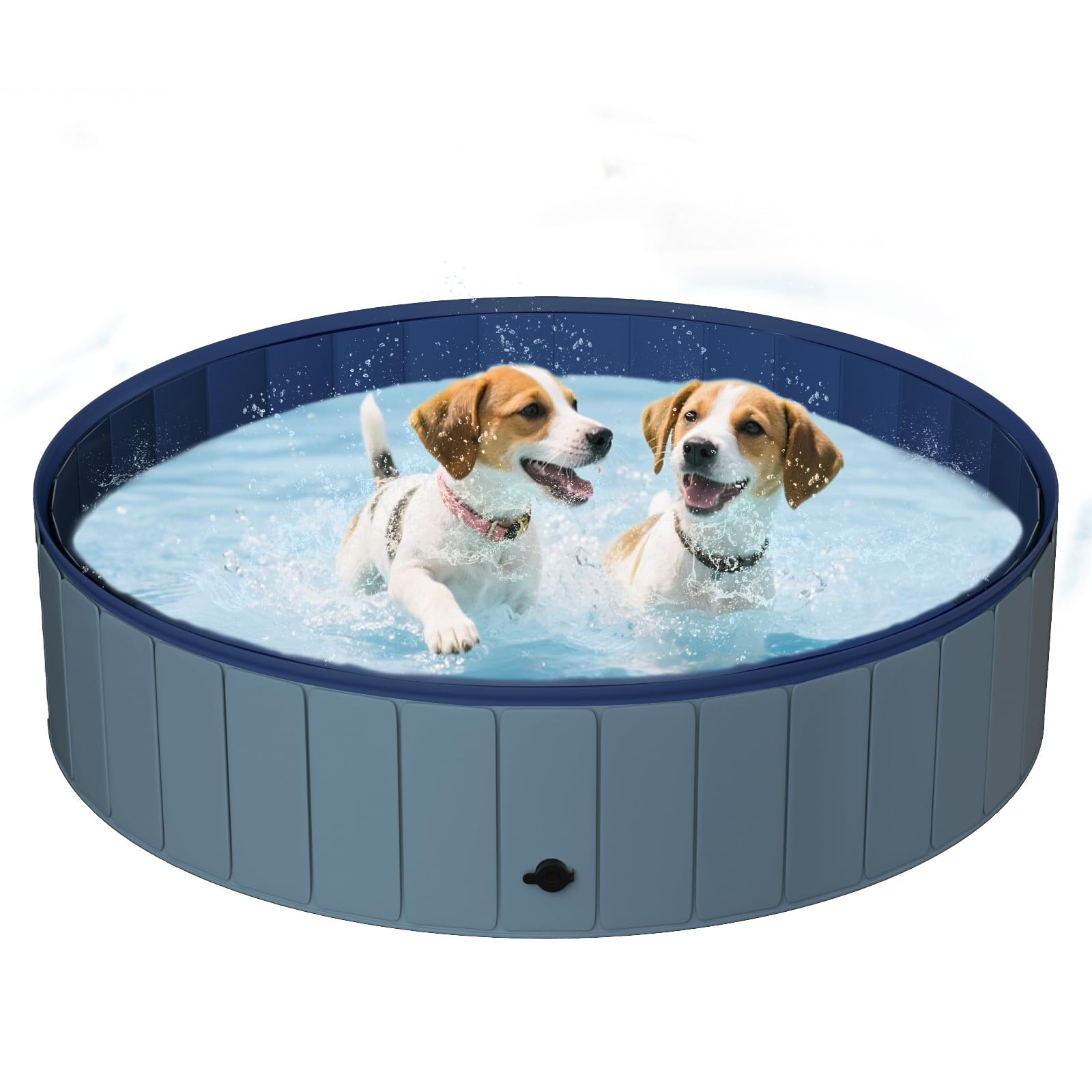UCCY foldable dog pool fully assembled for quick setup and cooling