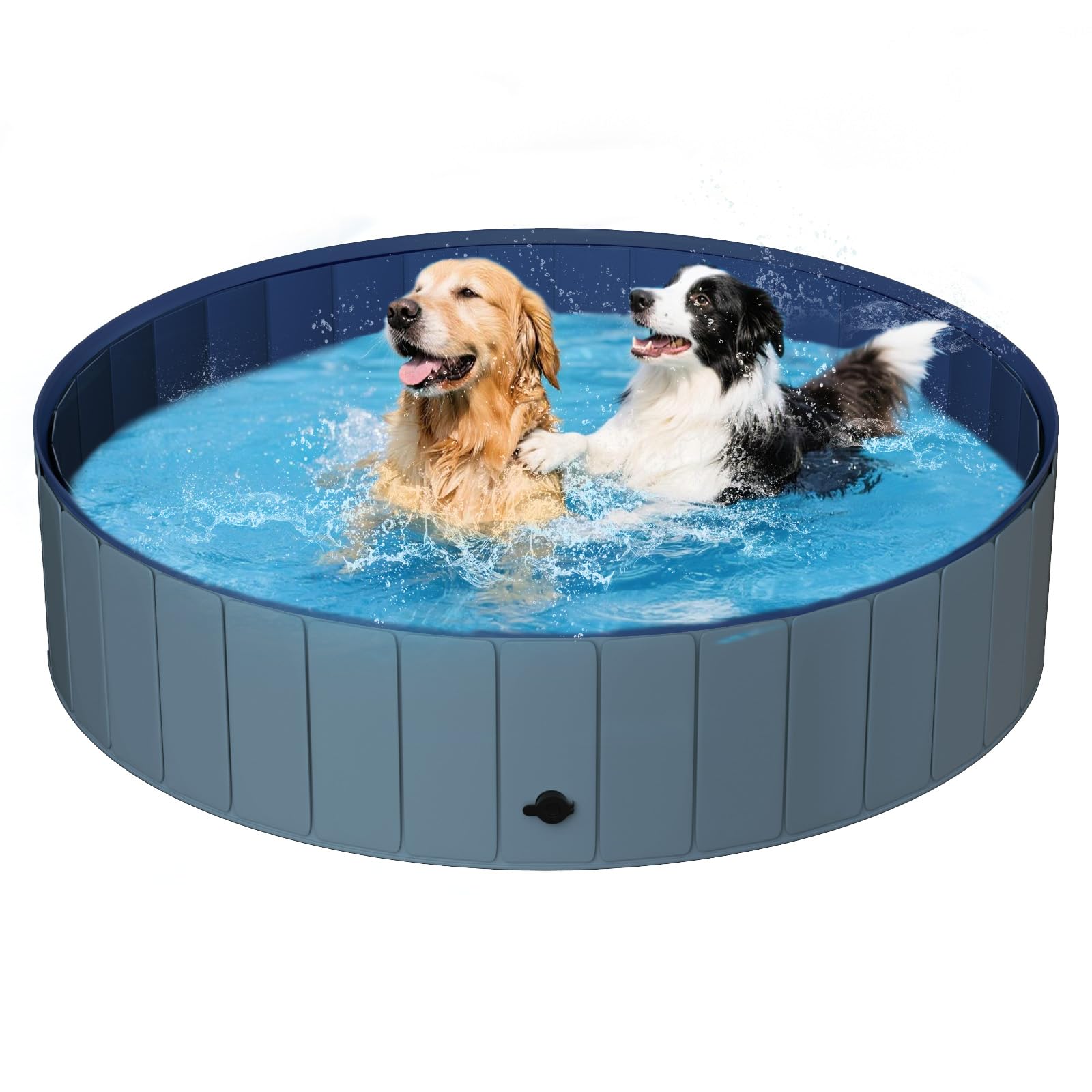 UCCY foldable dog pool XXL front view highlights ample space for large dogs' play