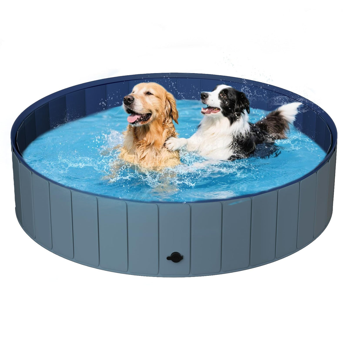 UCCY foldable dog pool XXL front view highlights ample space for large dogs' play