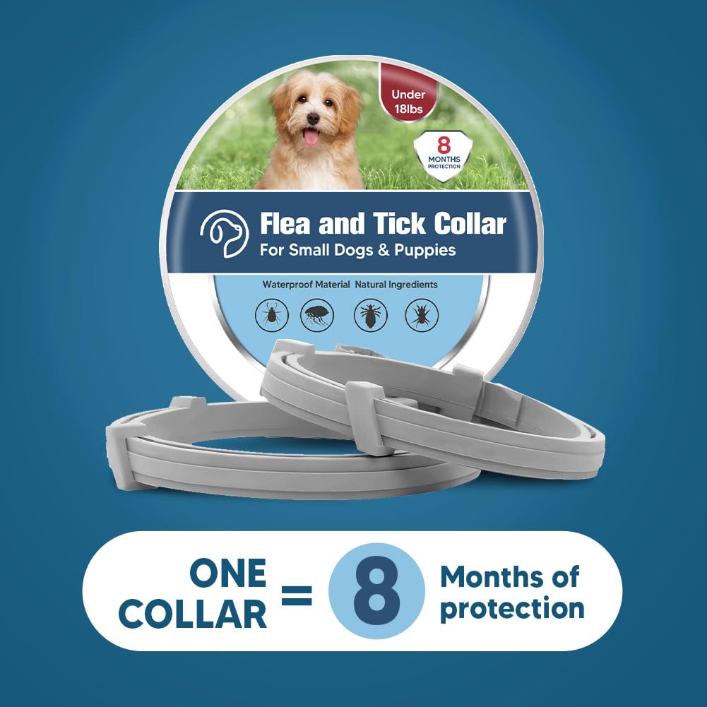 UDyoude flea collar box shows 2-pack packaging for multi-pet homes