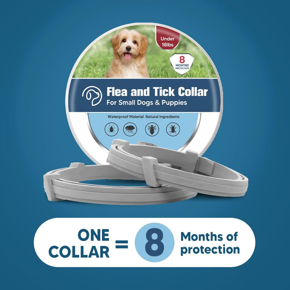 UDyoude flea collar box shows 2-pack packaging for multi-pet homes