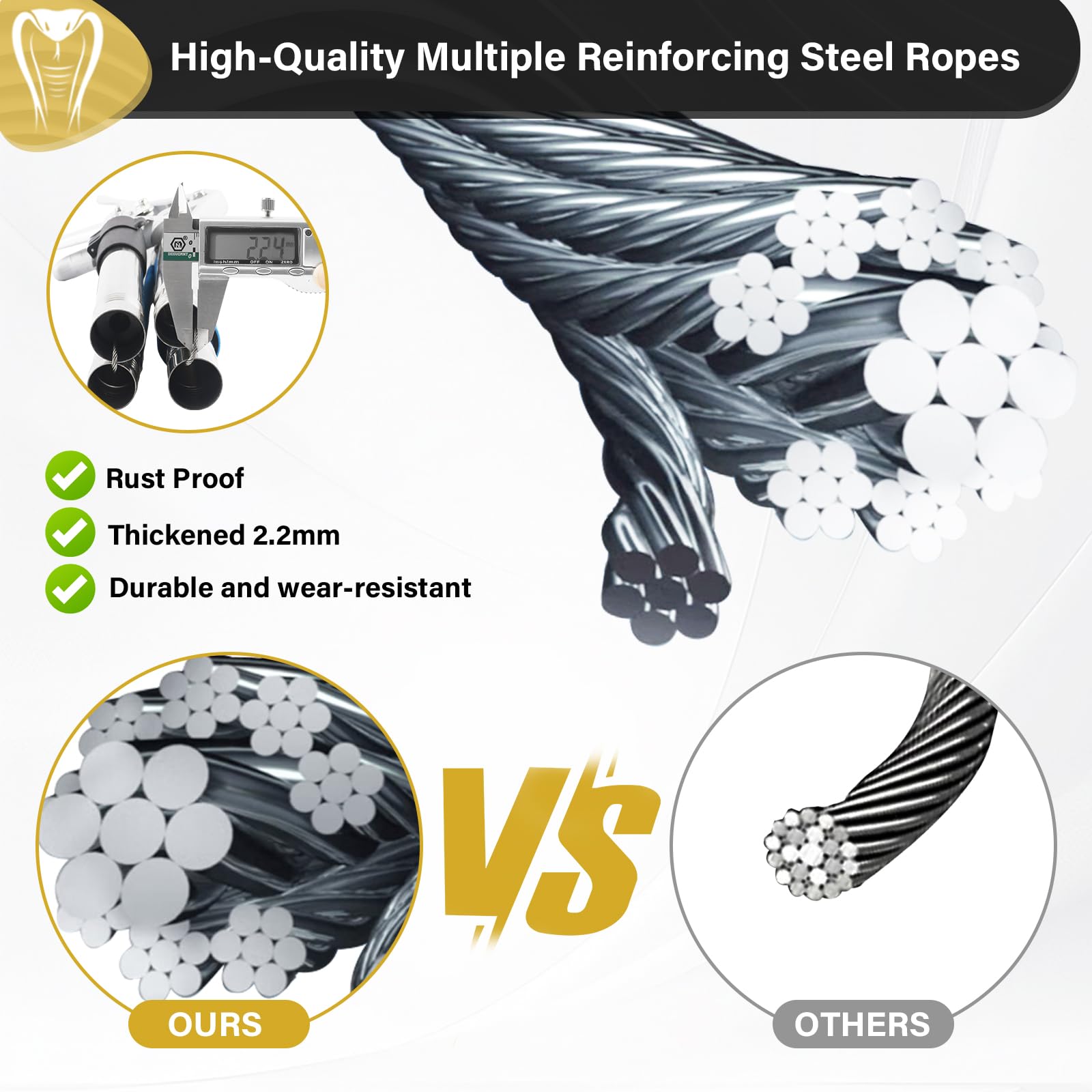 UEGHNS stainless steel construction resists rust for outdoor durability.