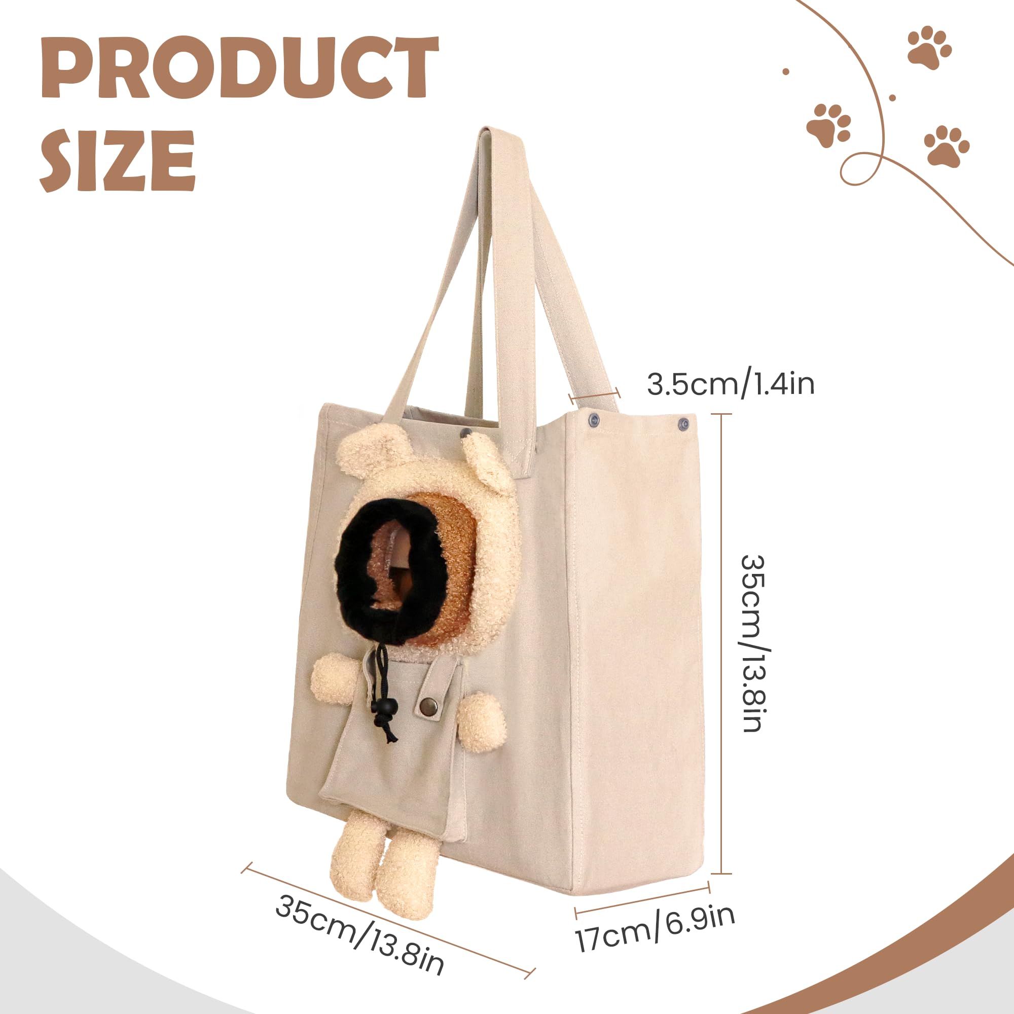 UFRITAN bear-shaped carrier side view for ergonomic carry