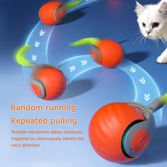 ugdurwp cat toy feather pendant orange stimulates hunting instincts