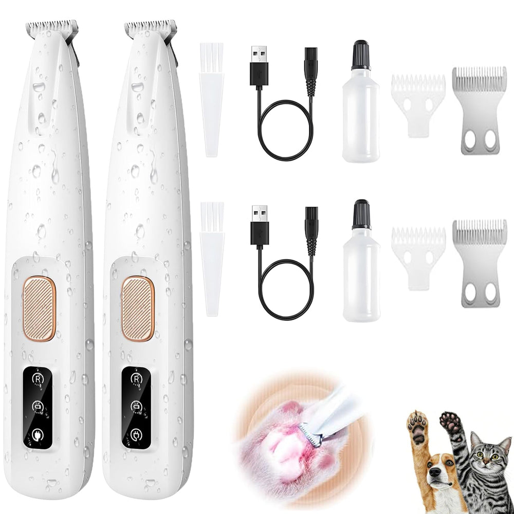 UGDURWP dog paw trimmer with LED light for precise cordless grooming