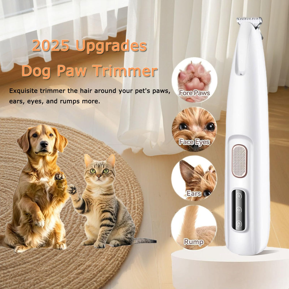 UGDURWP dog paw trimmer low-noise motor reduces pet stress
