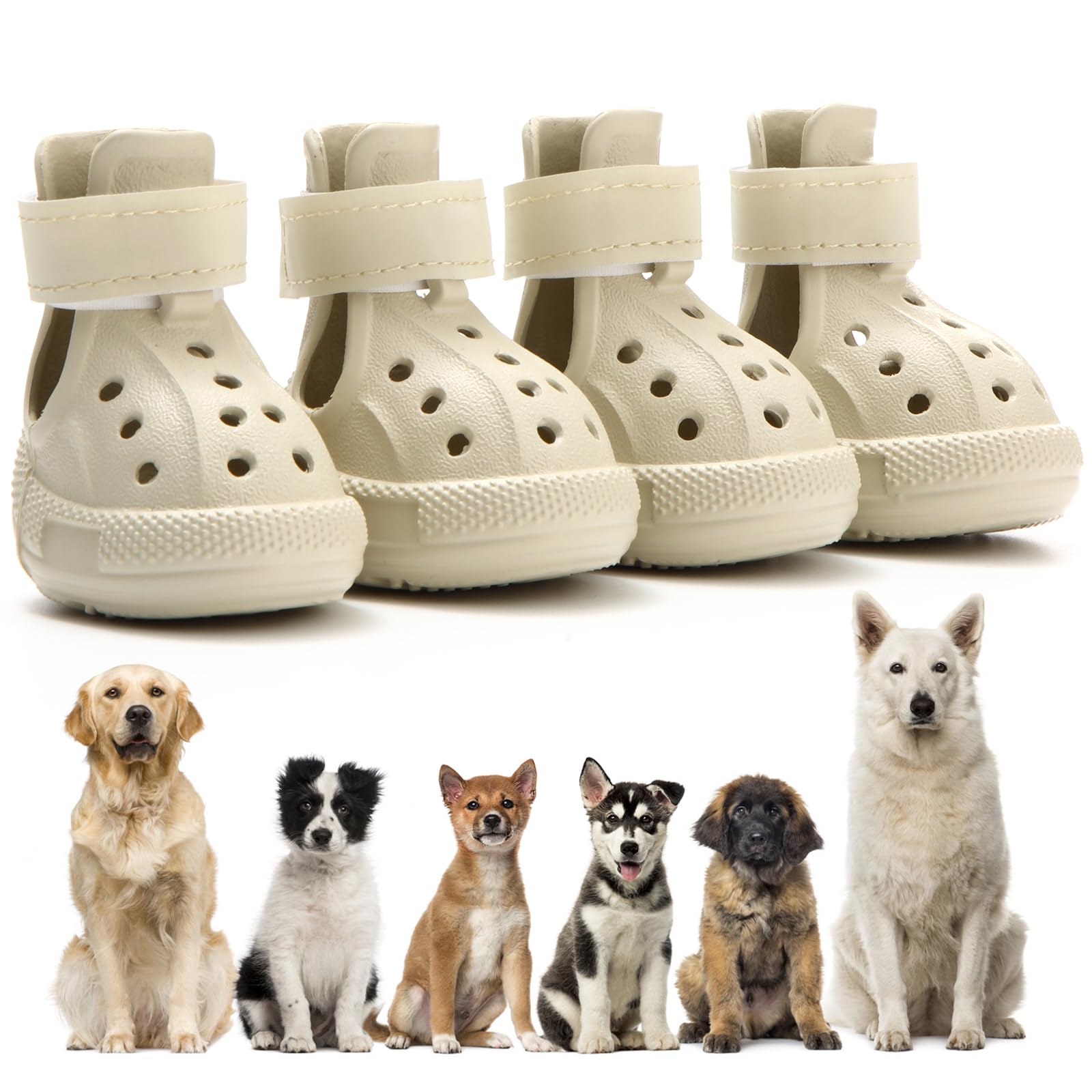 UGRASEA dog boots with fashion pattern offer stylish paw protection.