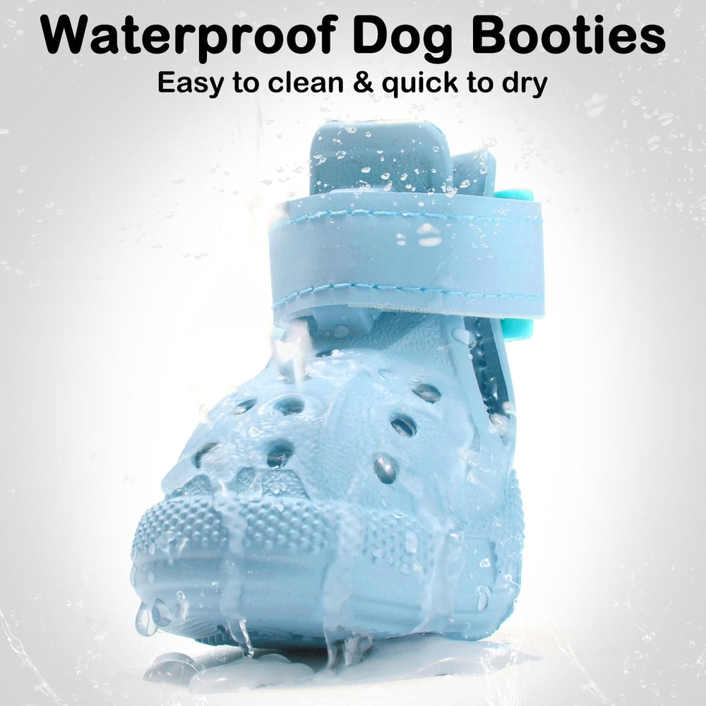 UGRASEA dog shoes blue Velcro strap ensures a secure, adjustable fit
