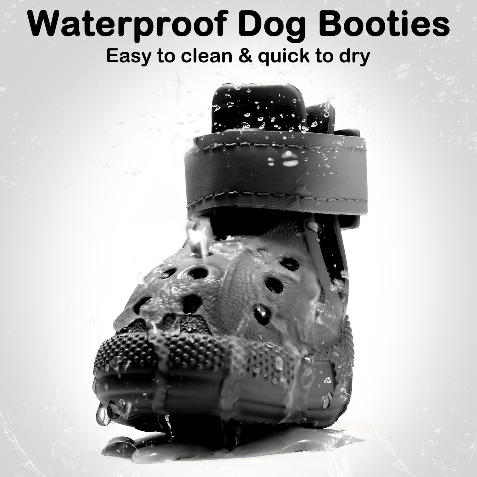 UGRASEA dog shoes use waterproof breathable material to keep paws dry