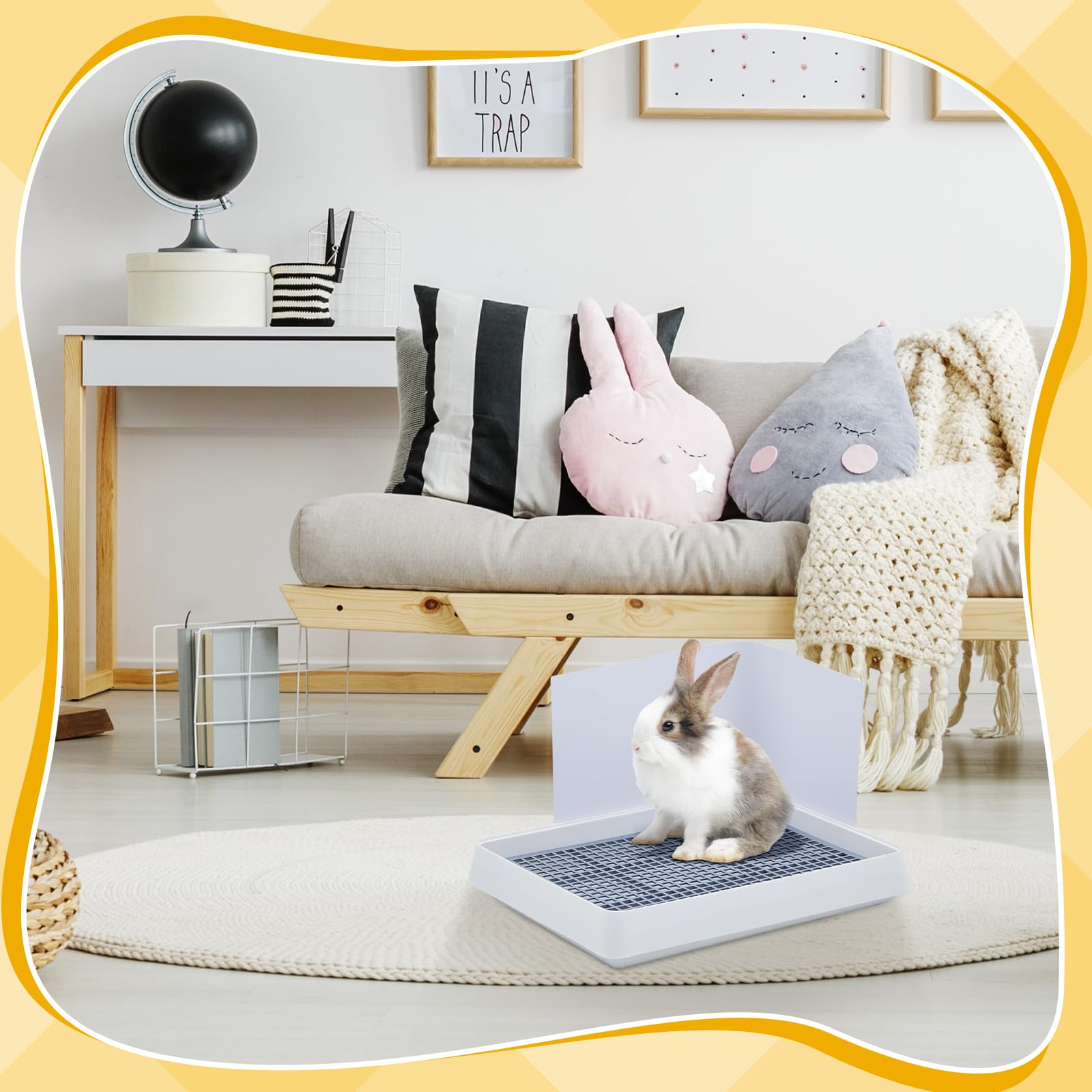 Uiifan litter box packaged contents shows complete setup with tools included.