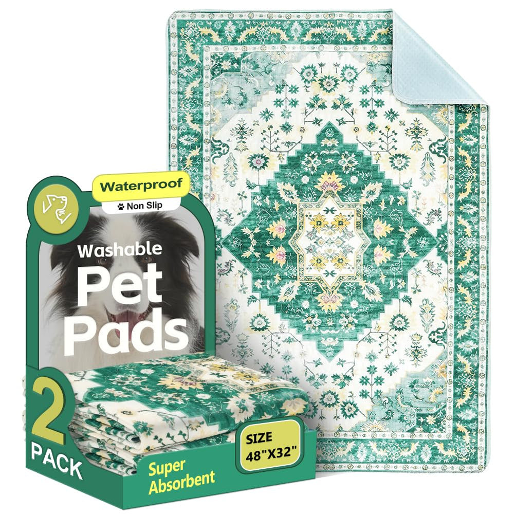 ULIGOTA washable pee pads folded to show thick multi-layer design for leaks protection