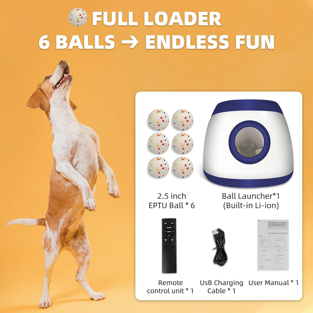 UJQW AutoDog Launcher dust-resistant remote enables outdoor play in various conditions.