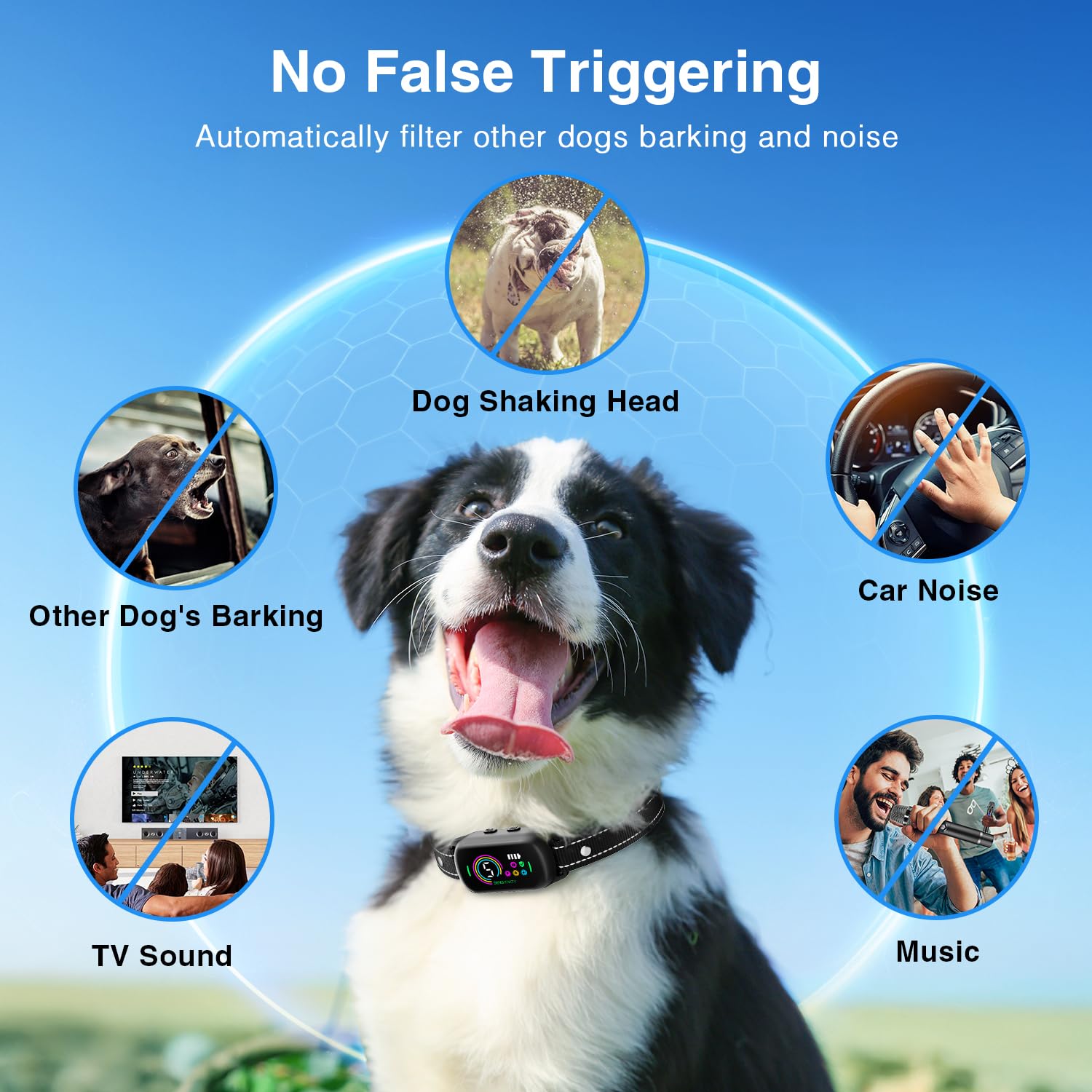 UJYOIIY bark-collar-auto-pause-feature provides 30-second breaks to prevent overstimulation
