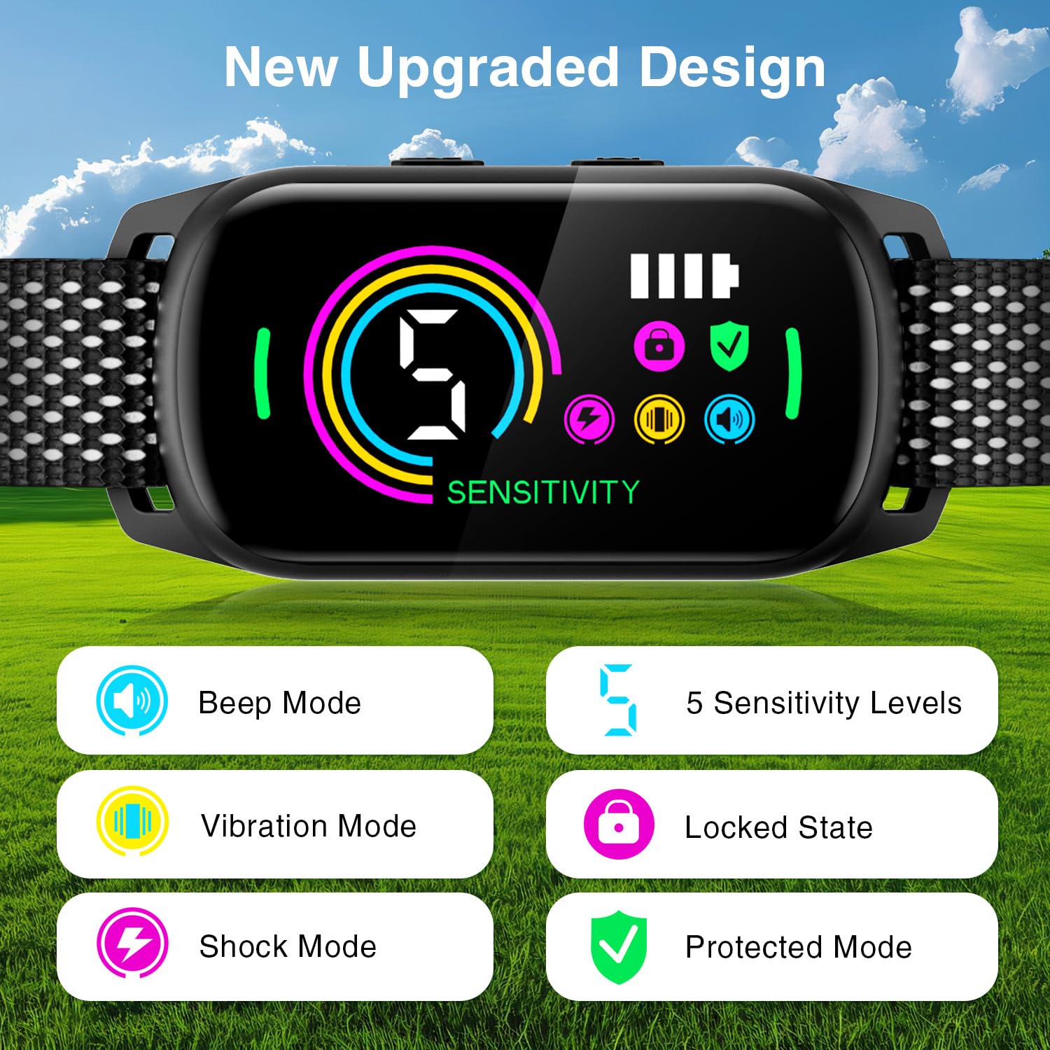UJYOIIY bark-collar-waterproof-magnetic-charging works in wet conditions with easy charging