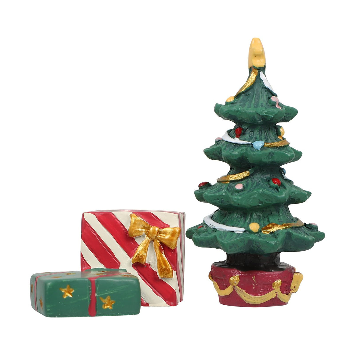 UKCOCO Christmas Tree Aquarium Decorations resin ornament adds festive underwater charm to your tank.