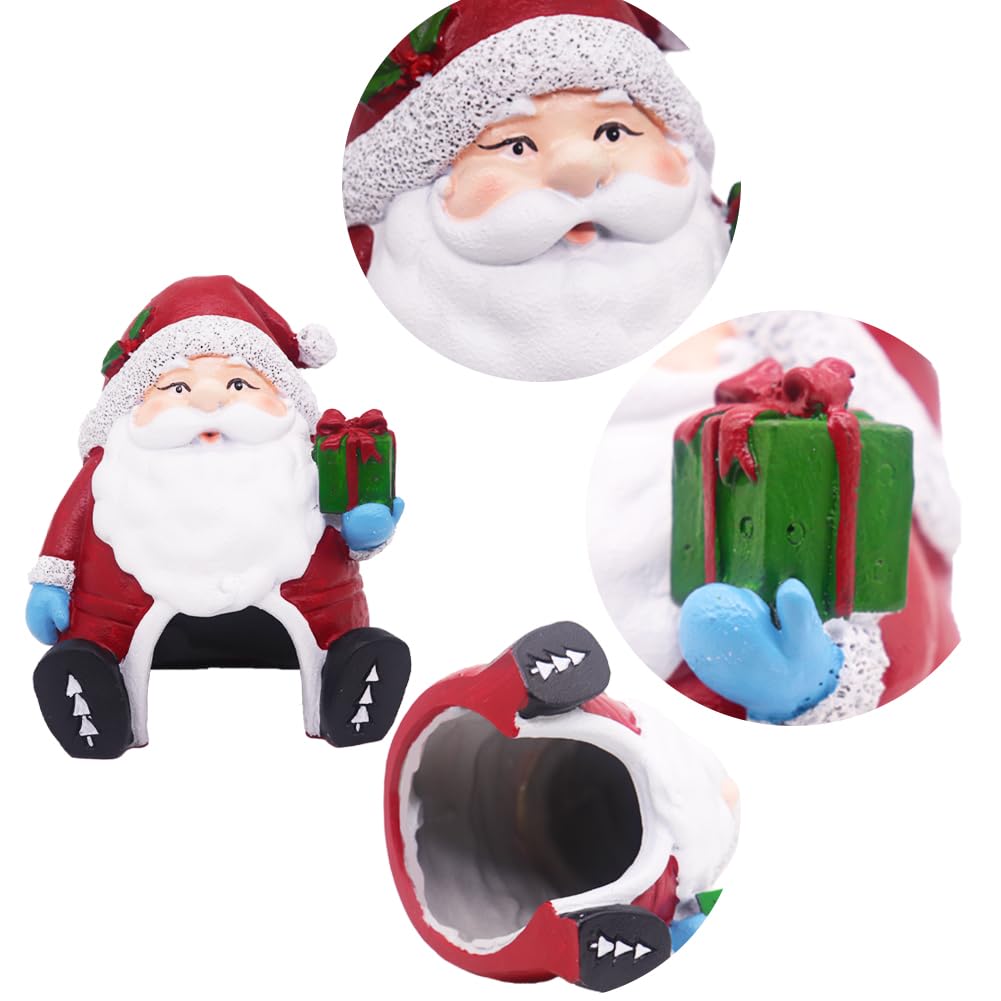 Ulifery premium resin Santa ornament is safe and durable for 5-30 gallon tanks.