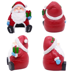 Ulifery white and red Santa ornament enhances tank aesthetics and seasonal ambiance.