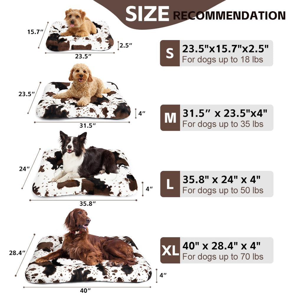 ULIGOTA kennel pad fits inside crates and kennels for cozy rests.