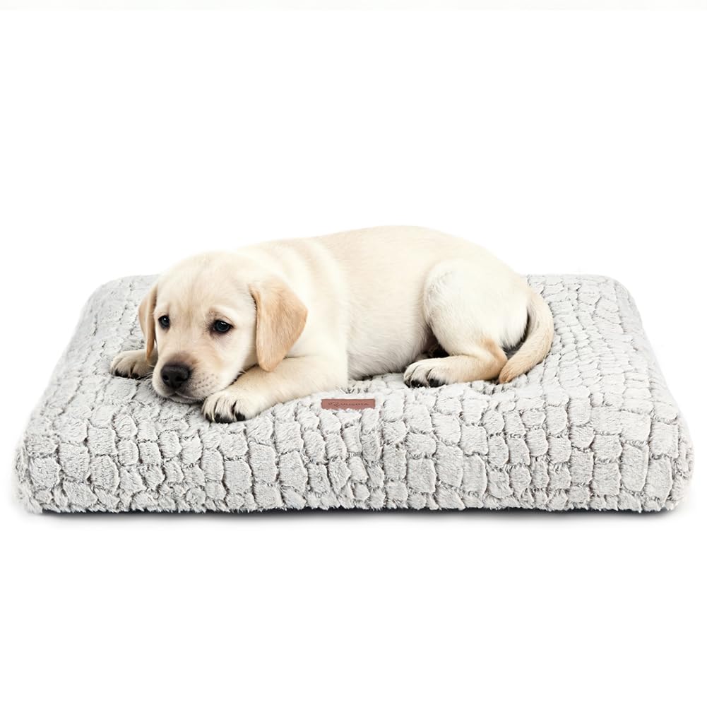 ULIGOTA dog bed crate pad plush top delivers cozy crate lounging and warmth.