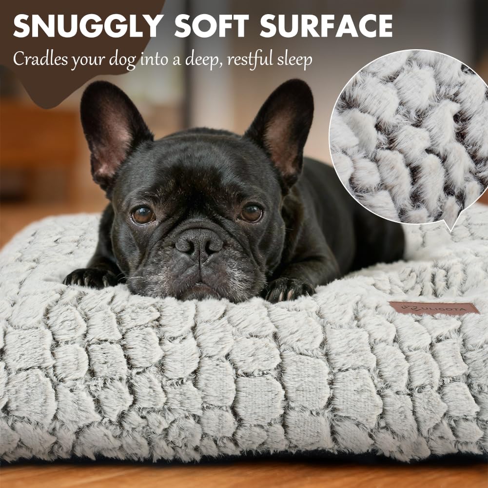 ULIGOTA crate pad with waterproof bottom protects crates during cuddles and spills.