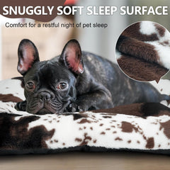 ULIGOTA dog bed non-slip bottom keeps in place on wood floors for safe use.