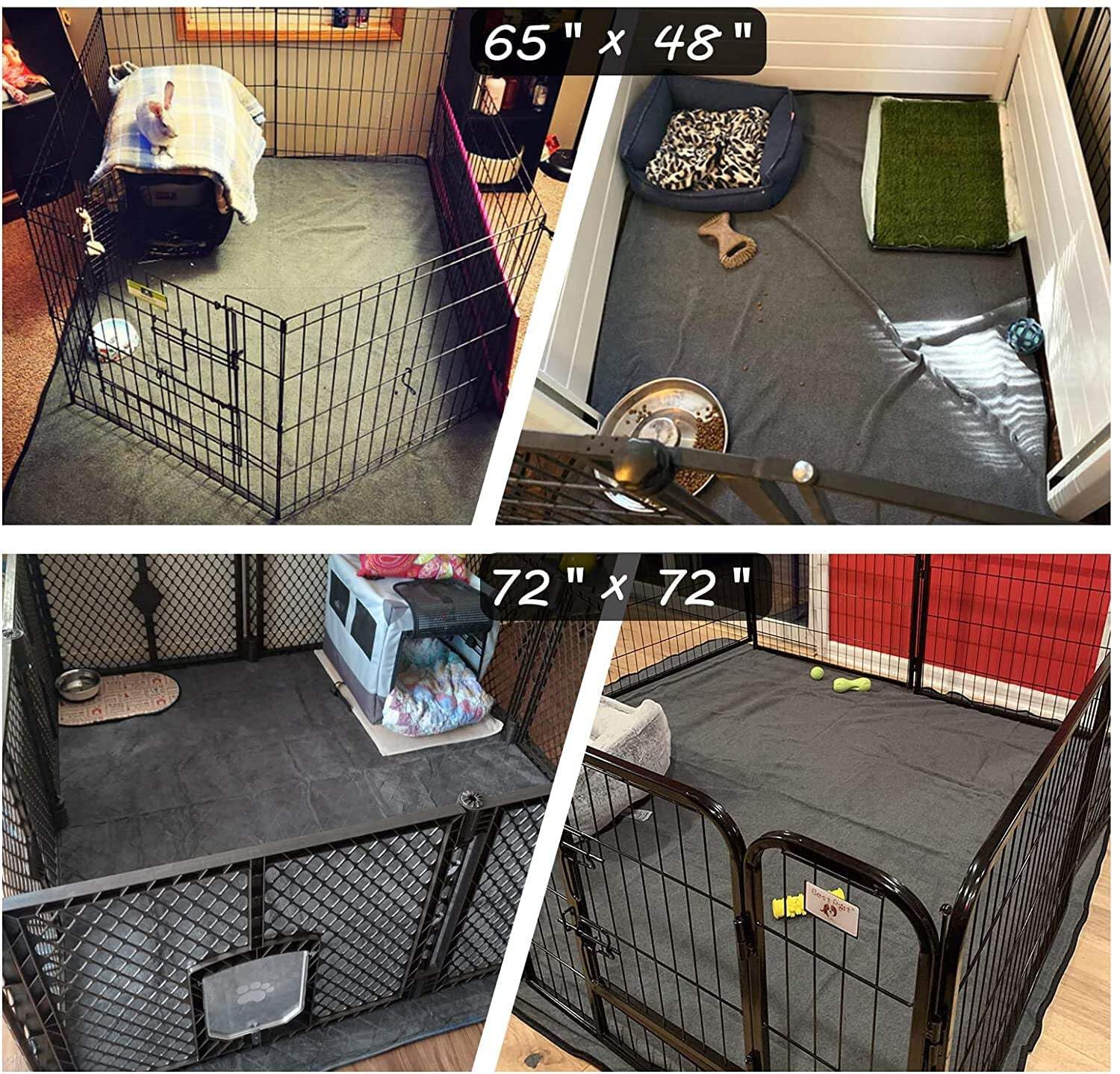 ULIGOTA dog-playpen-mats-puppy-training-absorbent-surface supports accidents and playful sessions.