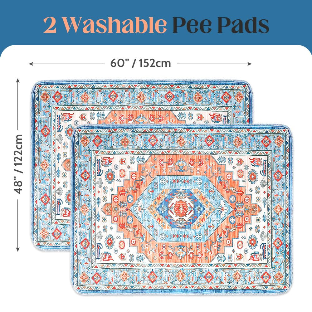 ULIGOTA two-pack puppy training pads shown for versatile home use.