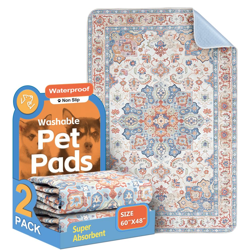 ULIGOTA washable dog pee pad 60x48 top view supports large-area training