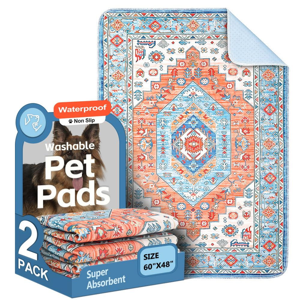 ULIGOTA washable dog pee pads 60x48 front view showing durable leakproof surface.