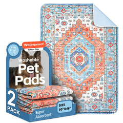 ULIGOTA washable dog pee pads 60x48 front view showing durable leakproof surface.