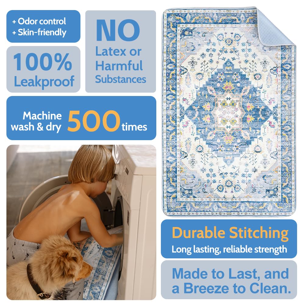 ULIGOTA 4-layer leakproof pad highlighting moisture control and durability.