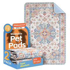 ULIGOTA washable pee pad top view shows soft surface for comfortable training sessions.