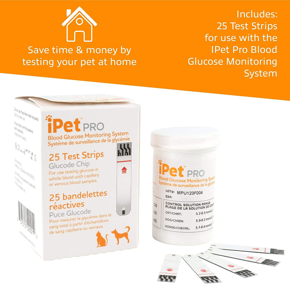 UltiCare iPet PRO 25-count packaging for convenient home testing