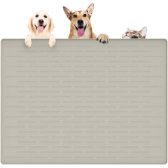 Ultibe large pet mat beige full setup reduces dining mess on floors