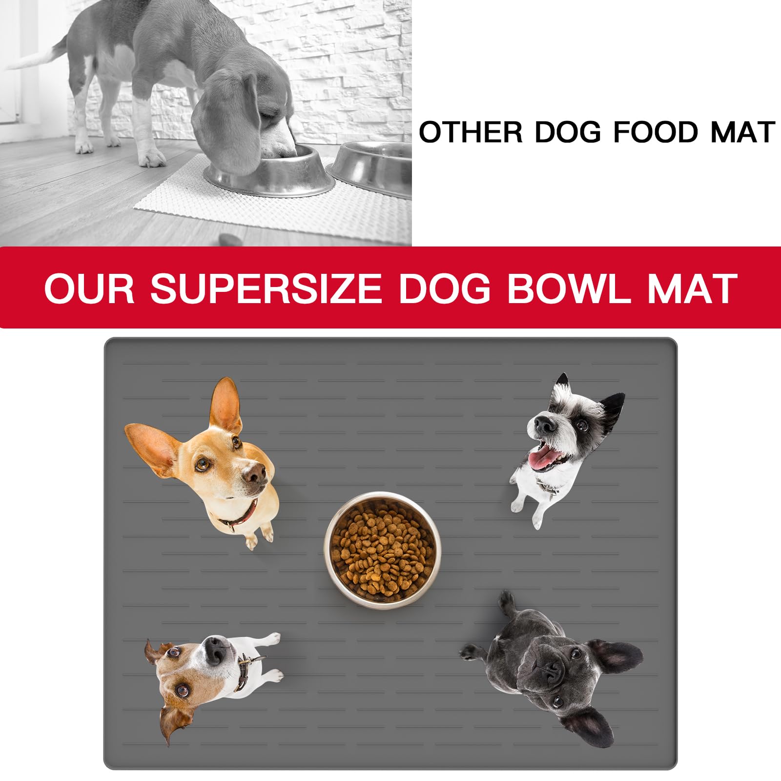 Ultibe silicone pet mat is BPA-free and built to withstand daily use.