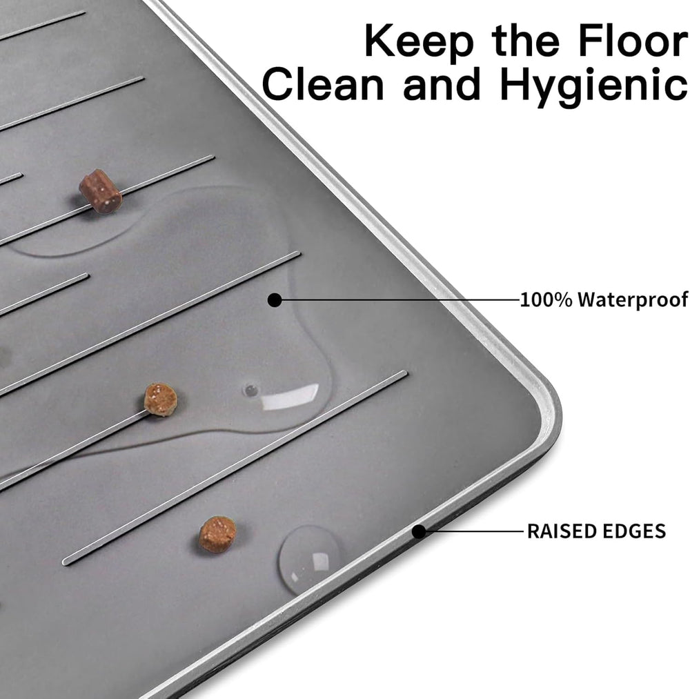 Ultibe waterproof pet mat is easy to rinse and quick to fold away.