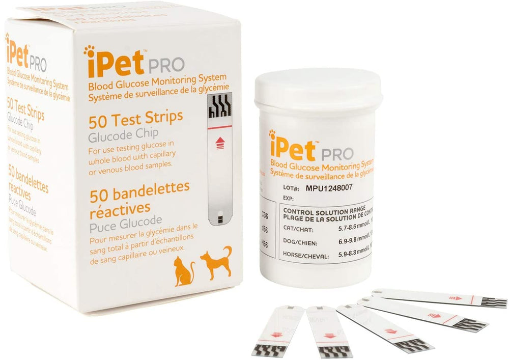UltiCare iPet Pro glucose strip pack 50 for convenient at-home testing