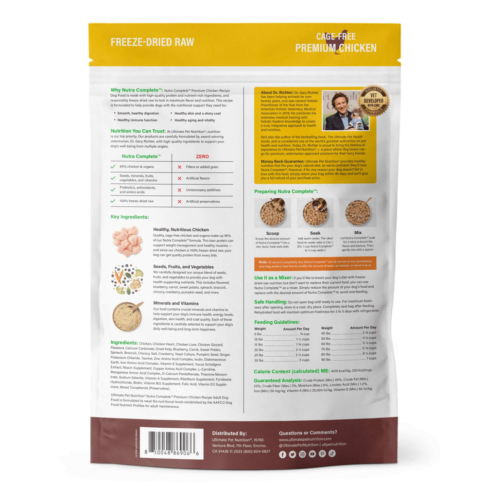 Nutra Complete three-pound pack offers ongoing meal versatility.