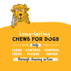 Ultra Chewy Chicken Double Treat Bones chewy center releases flavor during play and chew sessions.