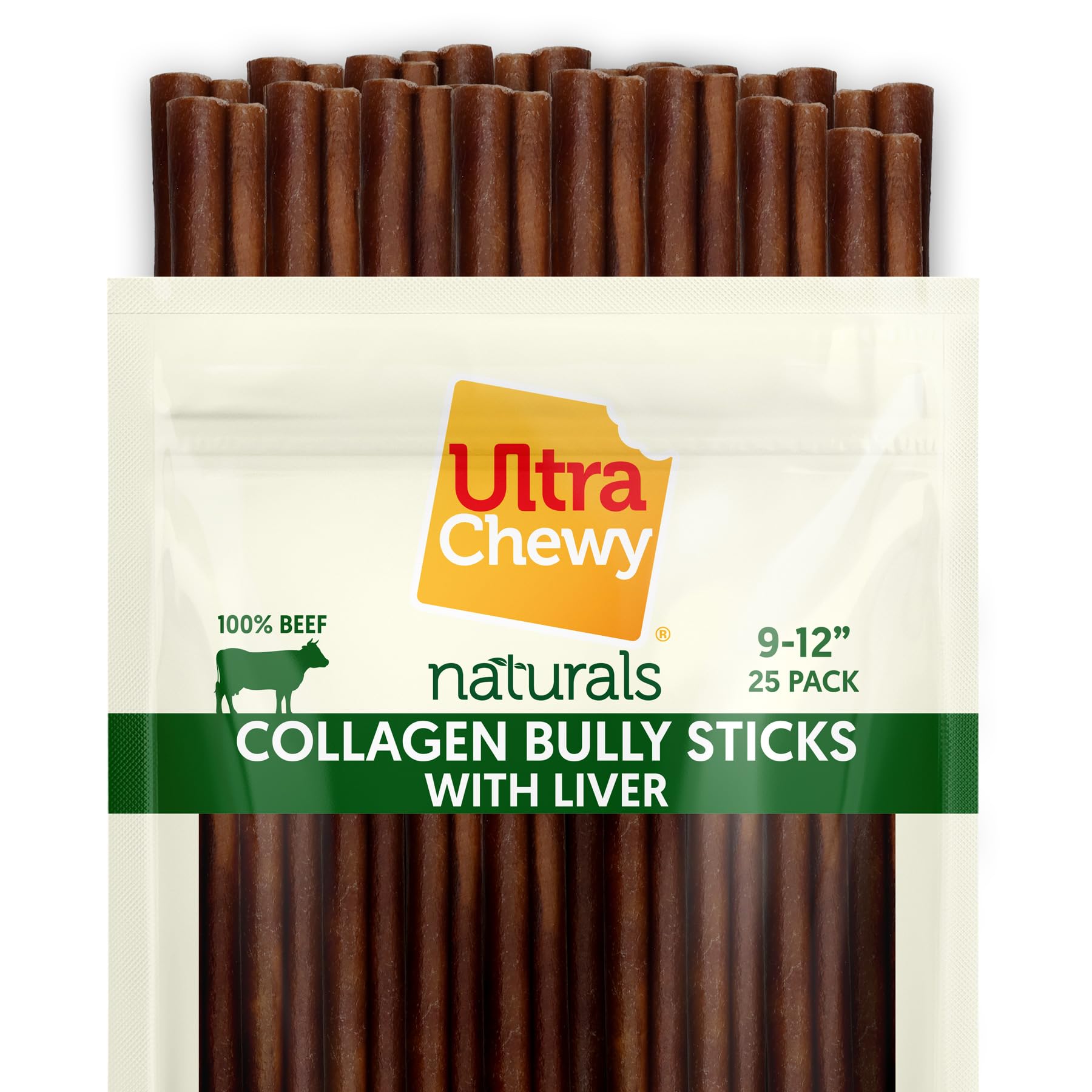 Ultra Chewy collagen sticks odor-free appearance indicating scent-free chews